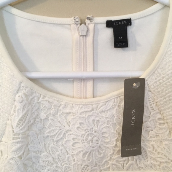White J Crew wide strap top - Picture 2 of 5